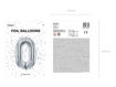 Picture of FOIL BALLOON NUMBER 0 SILVER 34 INCH